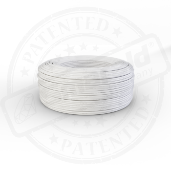 Coiled white 3/8 inch PE tube – food-grade water hose for RO systems and fridges